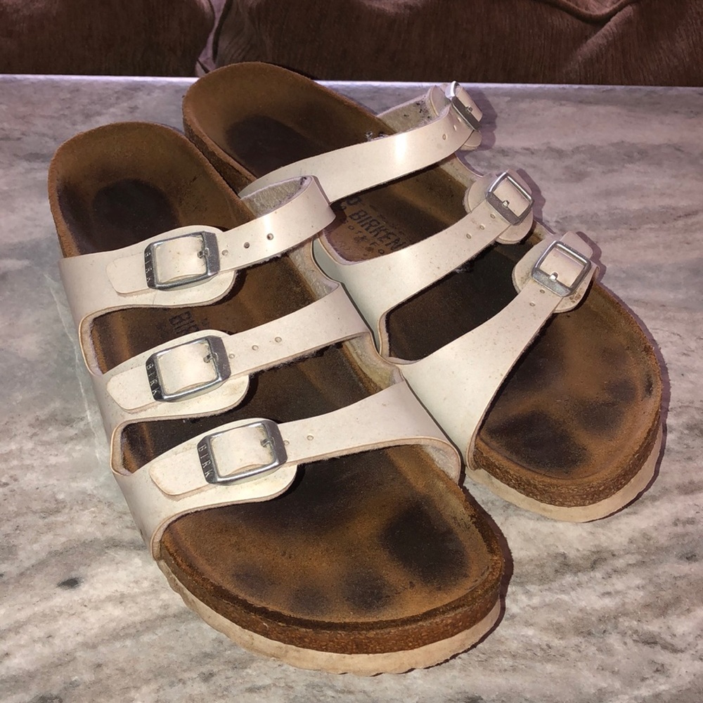 White Florida Birkenstock Birks